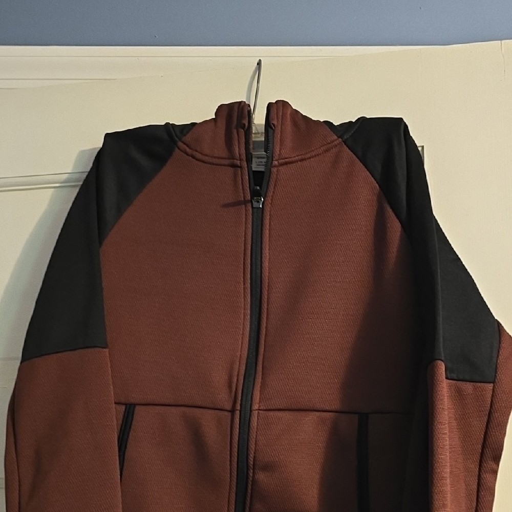Boy's Maroon and Black Jogger Set